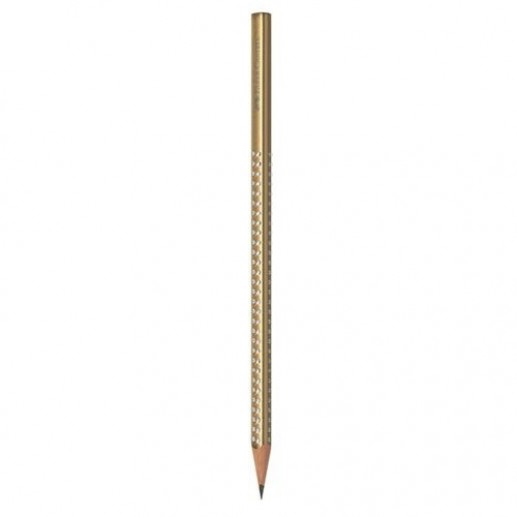 Μολύβι Faber Castell GRIP HB sparkle Autumn Metal χρυσό